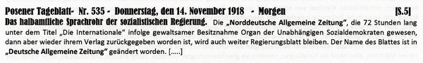 1918-11-14-01-dhalbamtlich NAZ-POS