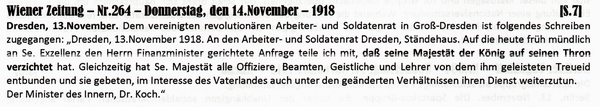 1918-11-14-05-Sachsen Knig verzichtet-WZ